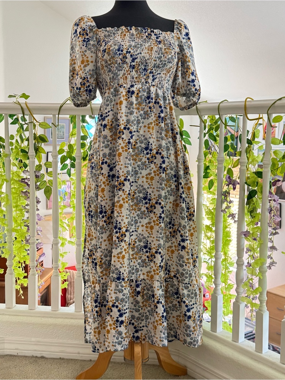 Floral Dress With Slit